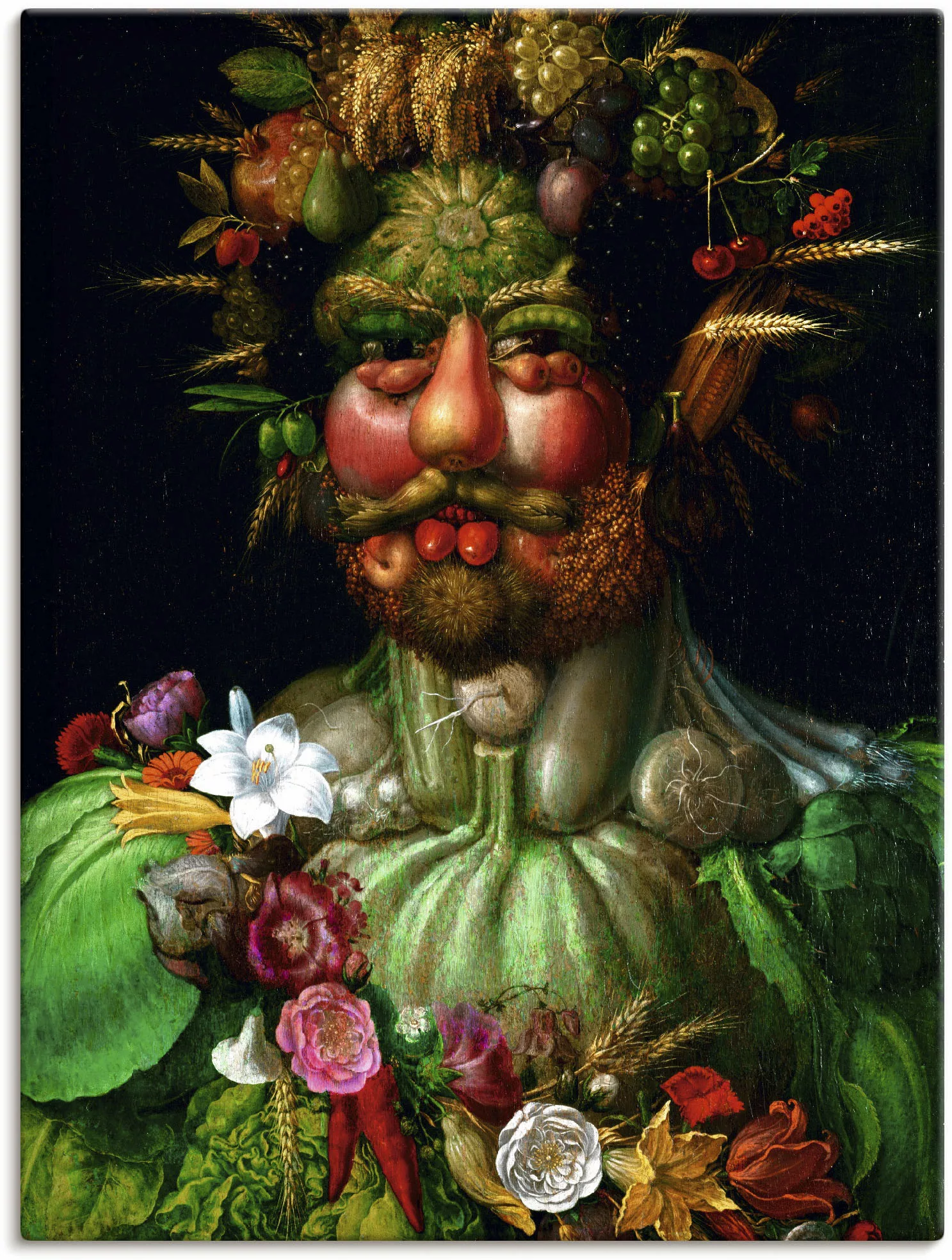 Artland Wandbild "Vertumnus (Kaiser Rudolf II.). 1590", Porträts, (1 St.) günstig online kaufen