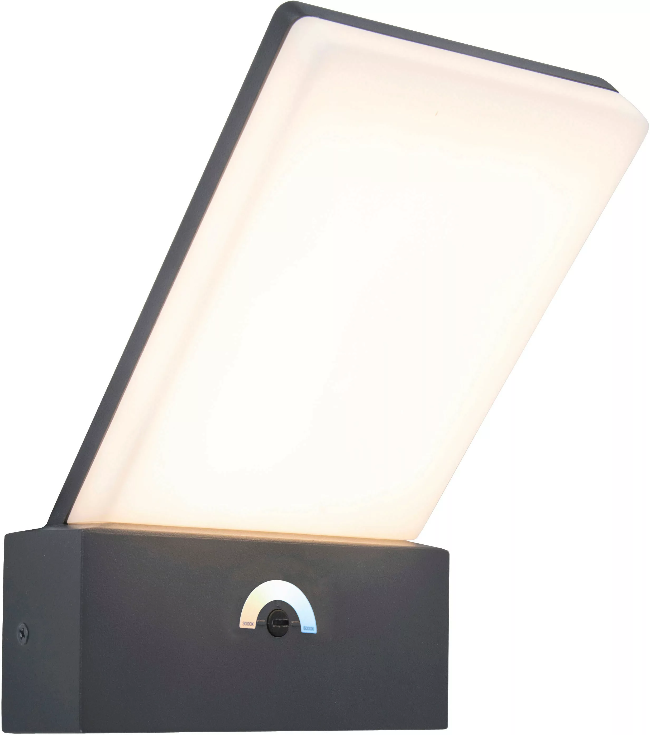 LED Wandleuchte Pano in Anthrazit 16W 1200lm IP54 günstig online kaufen