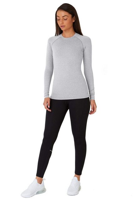 TCA Langarmshirt TCA Damen Thermo-Laufshirt - Hellgrau, XS (1-tlg) günstig online kaufen