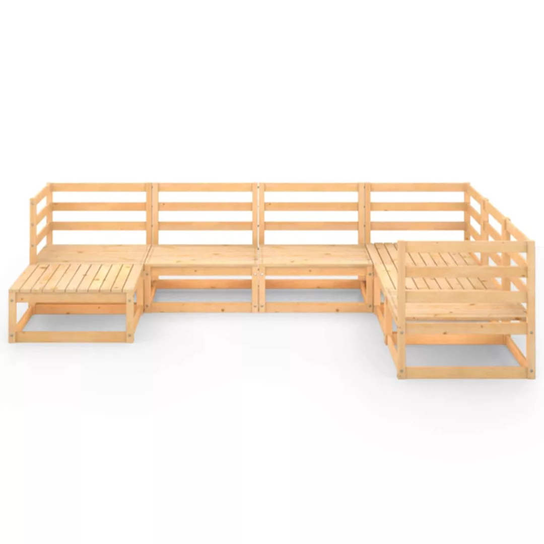 7-tlg. Garten-lounge-set Massivholz Kiefer günstig online kaufen