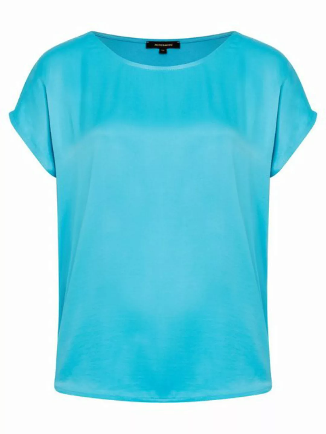 Shirt mit Satinfront, türkis, Frühjahrs-Kollektion günstig online kaufen