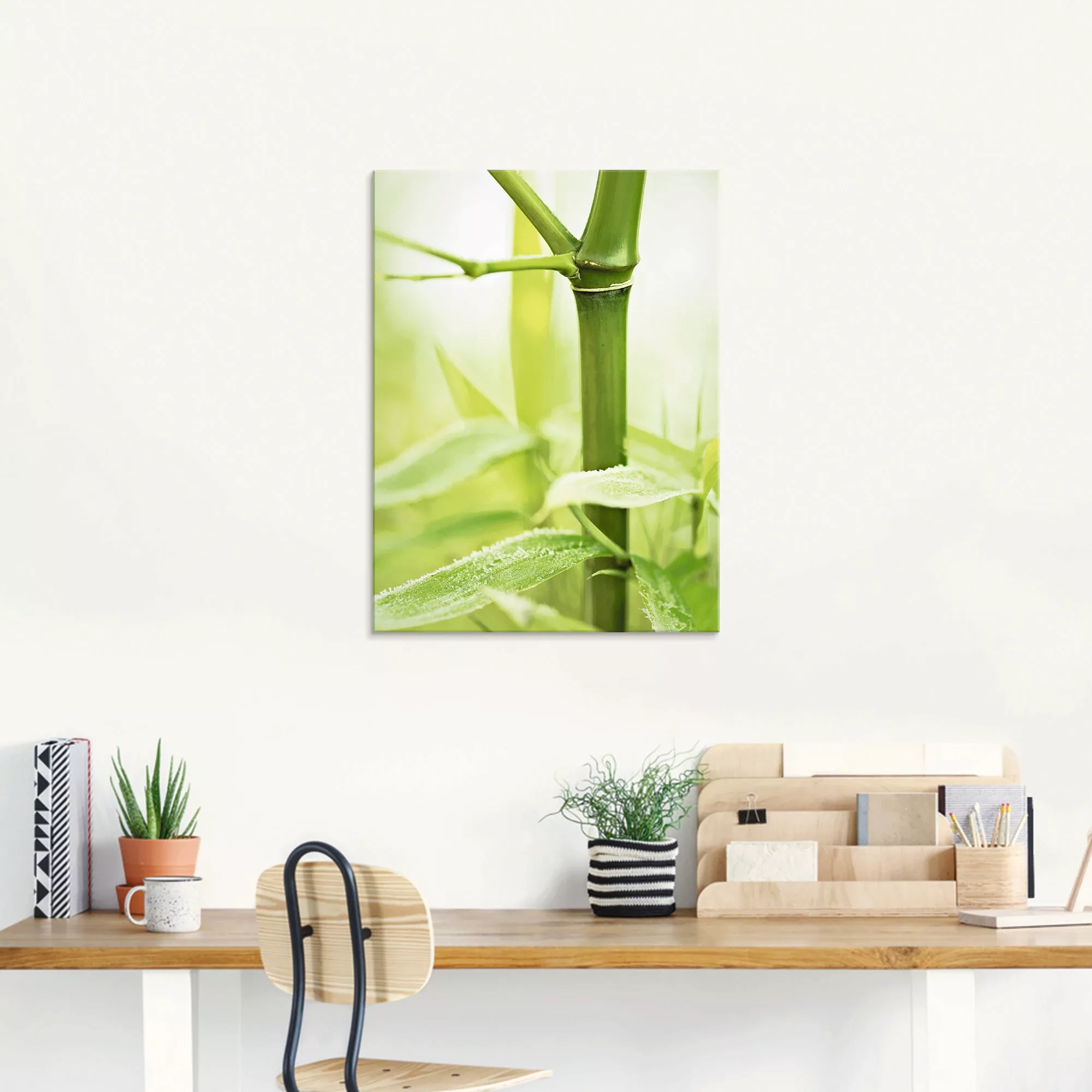 Artland Glasbild "Bambus Zweig", Gräser, (1 St.), in verschiedenen Größen günstig online kaufen