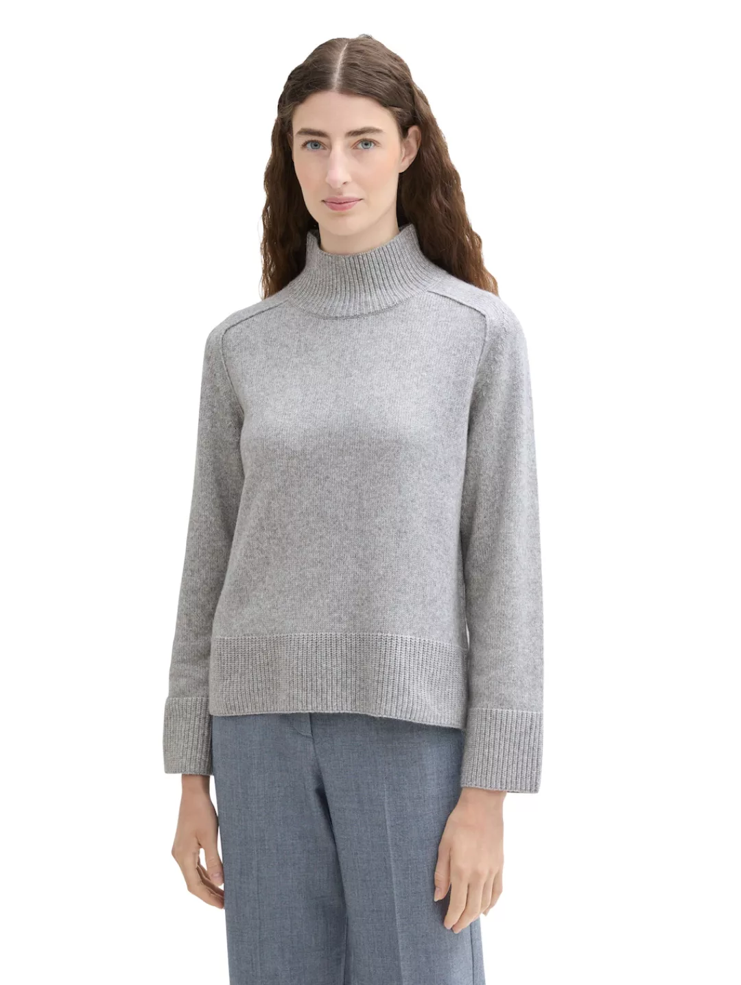TOM TAILOR Strickpullover, mit hohem Stehkragen günstig online kaufen