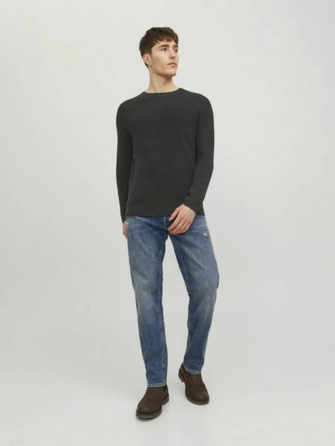 Jack & Jones Rundhalspullover JJEMATT KNIT CREW NECK NOOS günstig online kaufen