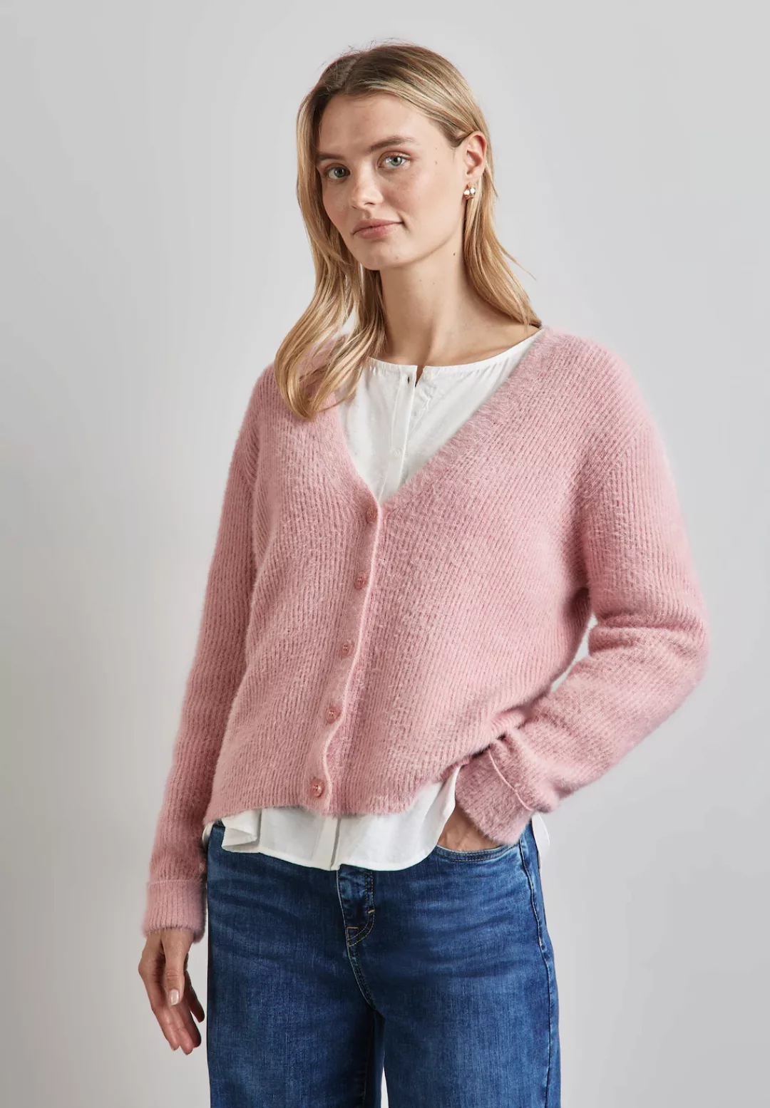 STREET ONE Cardigan mit V-Ausschnitt günstig online kaufen