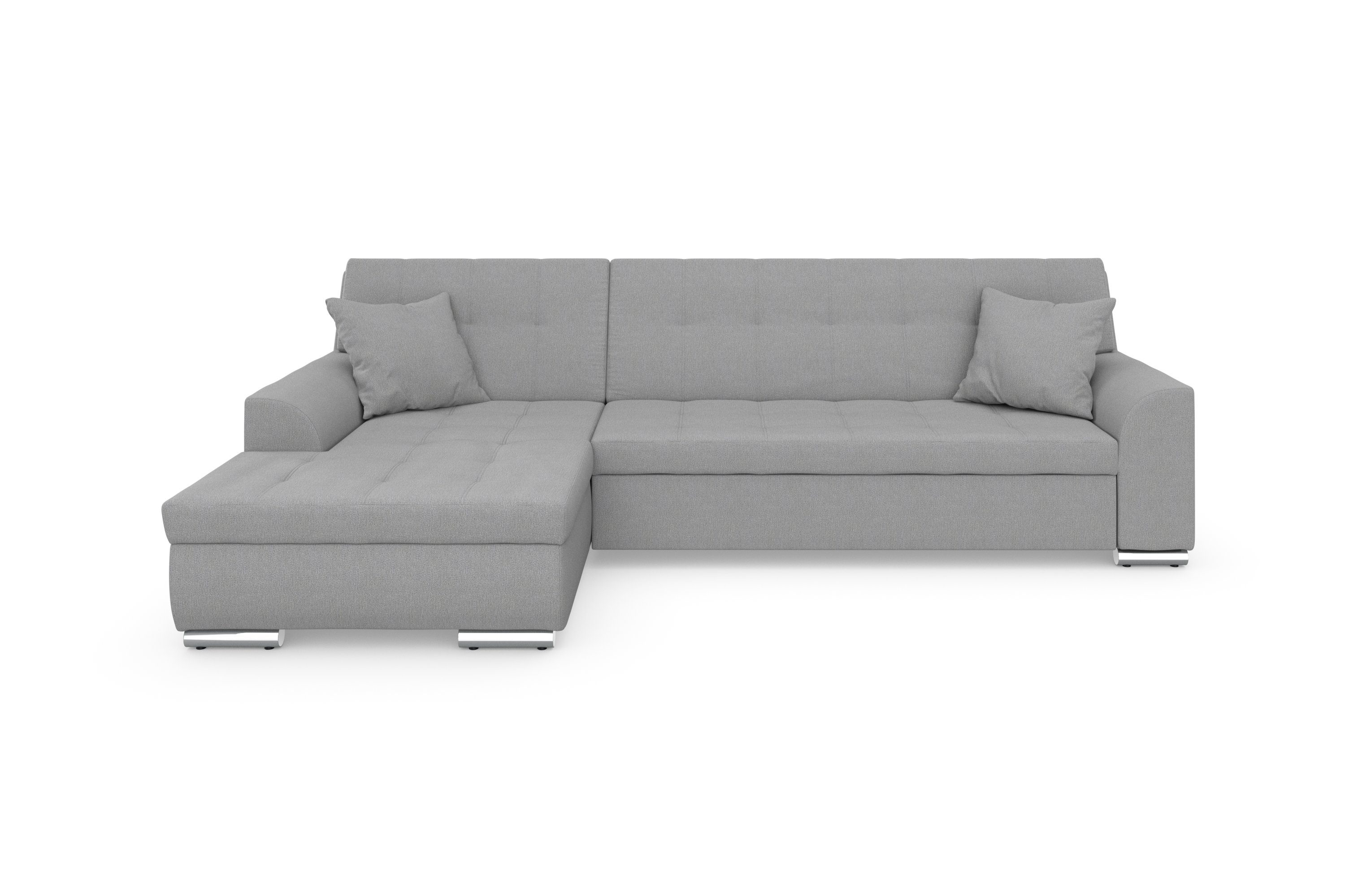 DOMO collection Ecksofa Treviso, wahlweise mit Bettfunktion, incl. Zierkiss günstig online kaufen