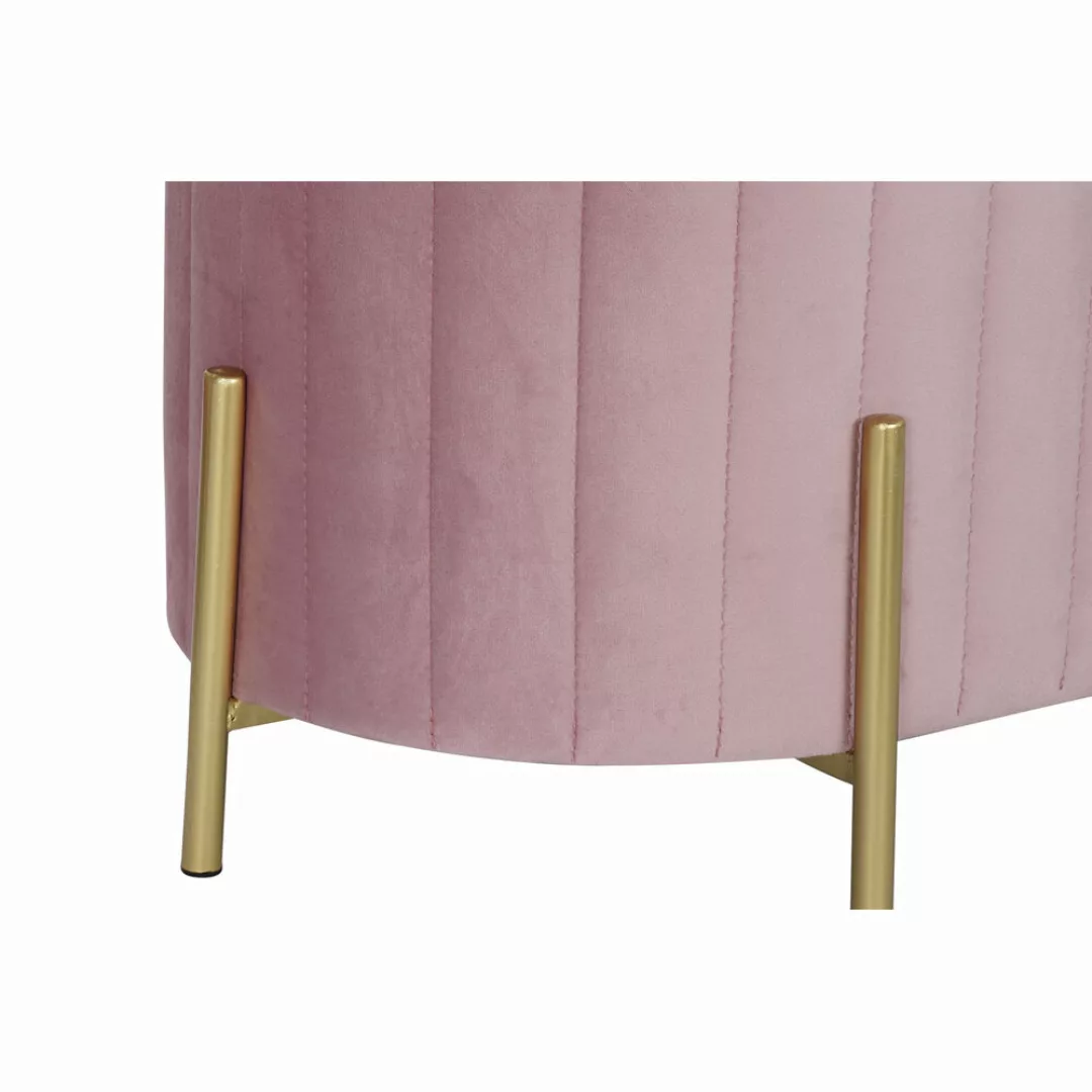 Barhocker Dkd Home Decor   Rosa Golden Metall Polyester Samt (123 X 50 X 45 günstig online kaufen