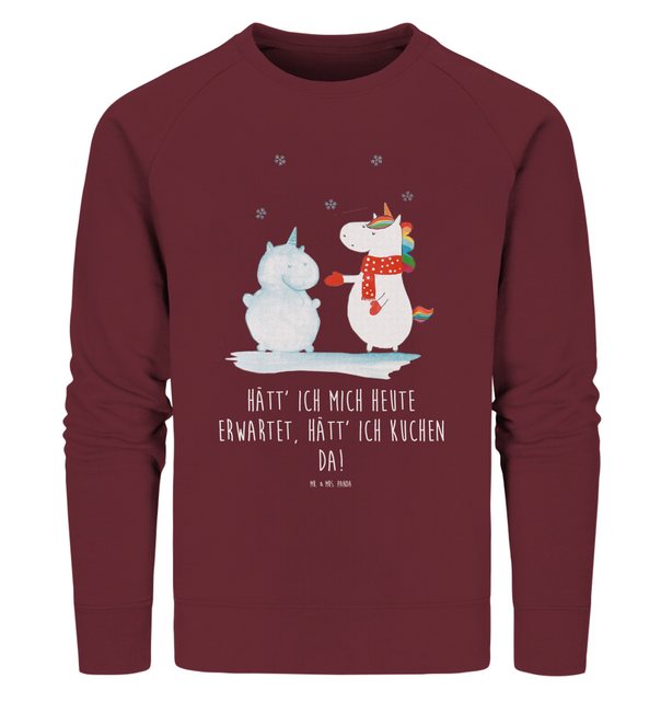 Mr. & Mrs. Panda Longpullover Größe S Einhorn Schneemann - Burgundy - Gesch günstig online kaufen