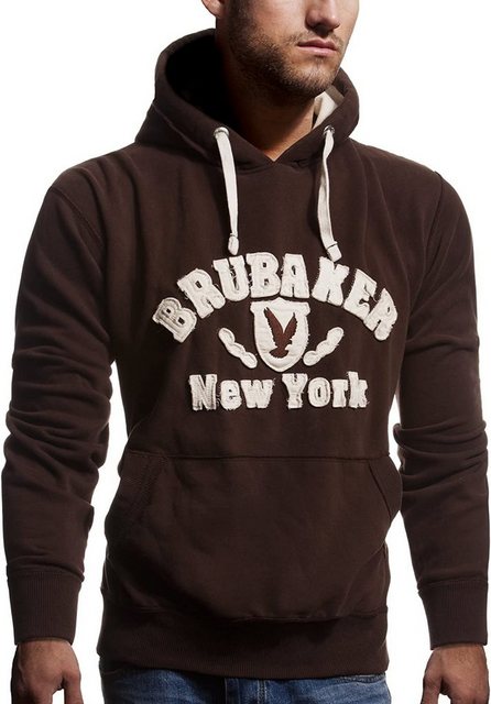 BRUBAKER Kapuzensweatshirt Herren Sweatshirt mit Kapuze - New York Eagle (1 günstig online kaufen