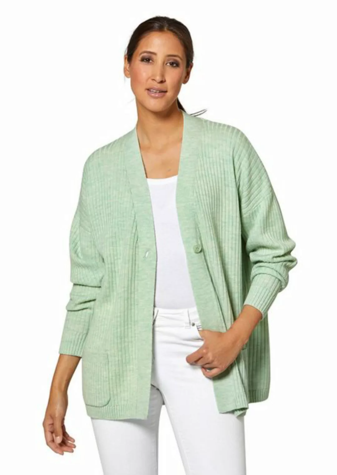 MADELEINE Strickjacke Langer Woll-Cardigan im Oversize-Stil günstig online kaufen