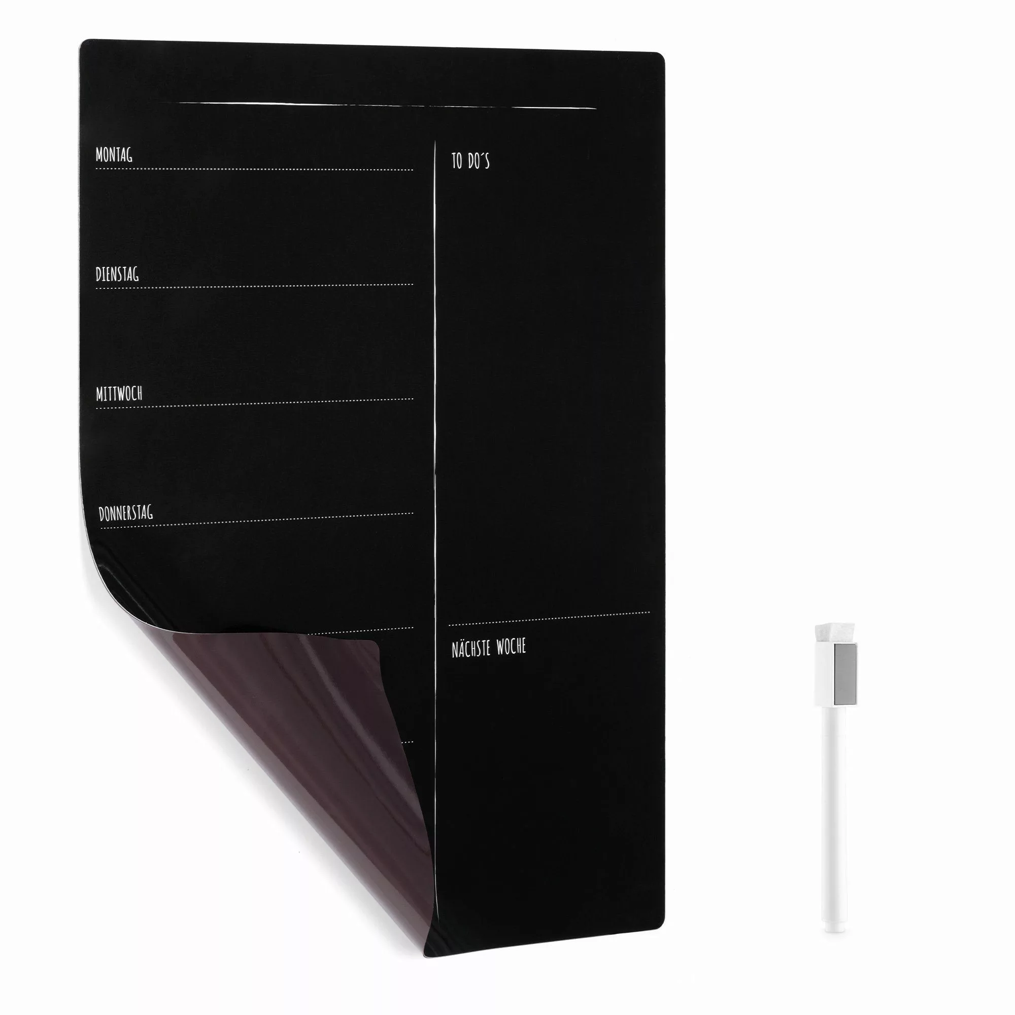 Navaris Magnettafel Magnettafel Wochenplaner - Abwischbarer günstig online kaufen