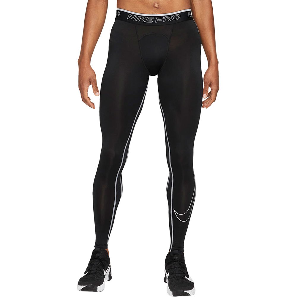 Nike Pro Dri Fit Legging M Black / White / White günstig online kaufen