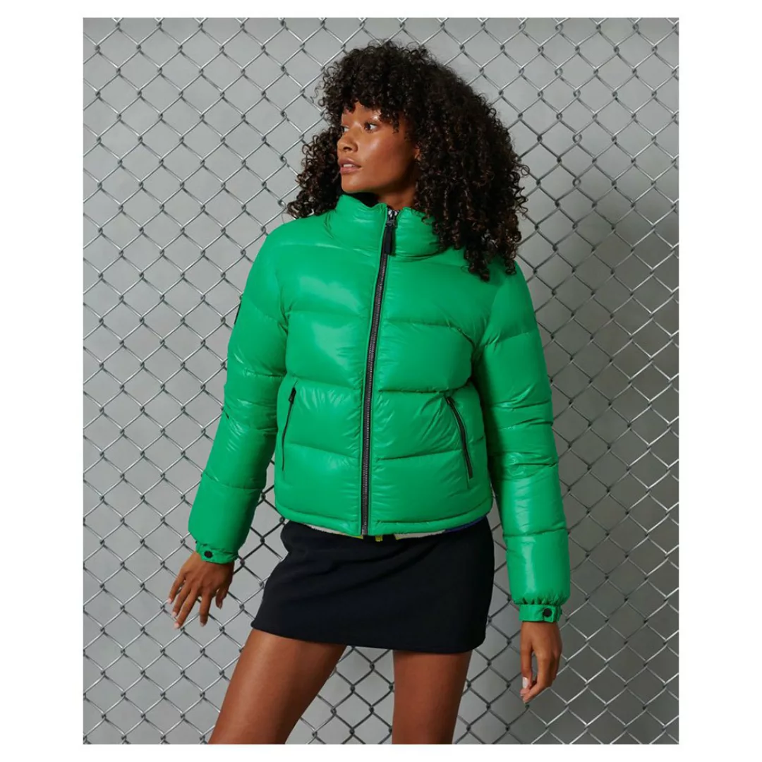Superdry Luxe Alpine Down Padded Jacke XL Bright Green günstig online kaufen