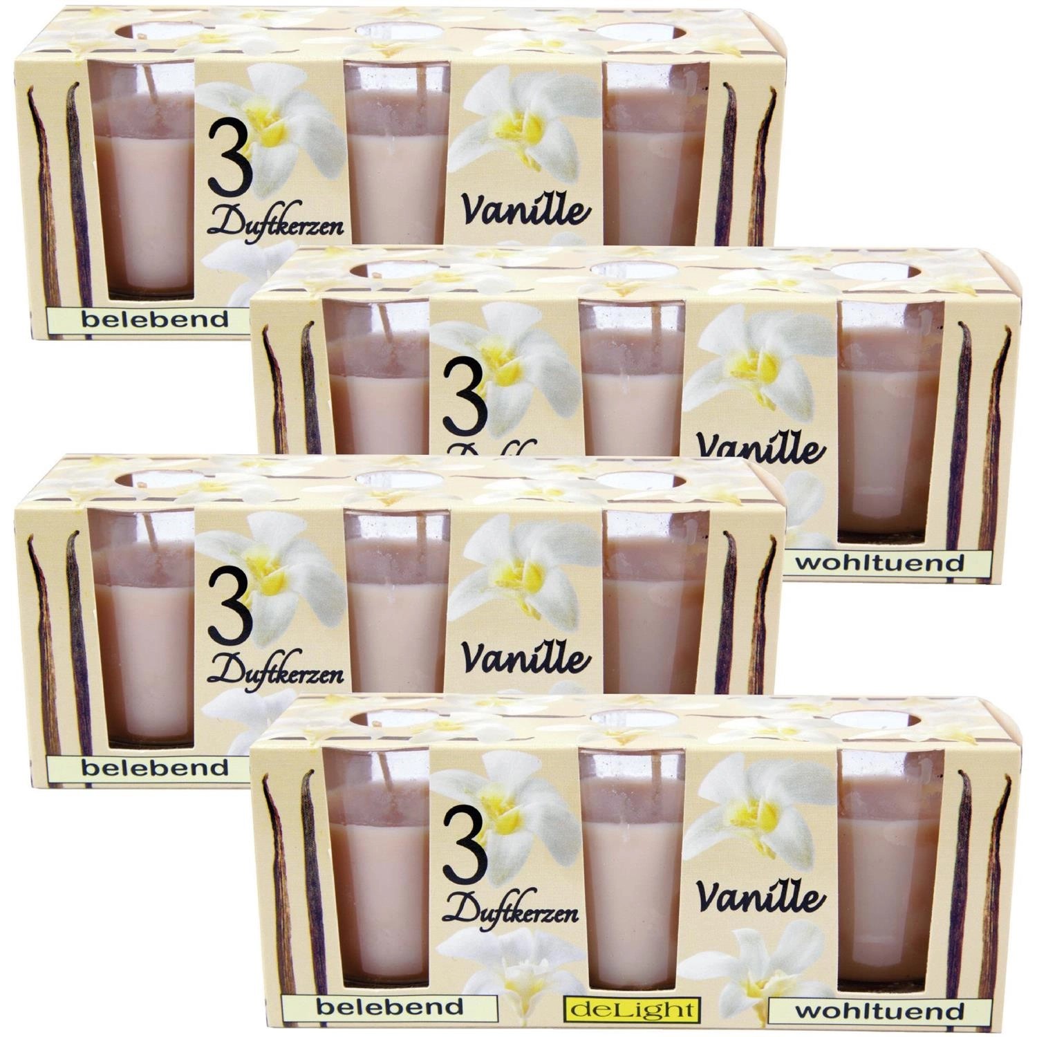 HS Candle Duftkerzen Classic 12er Pack Vanille günstig online kaufen