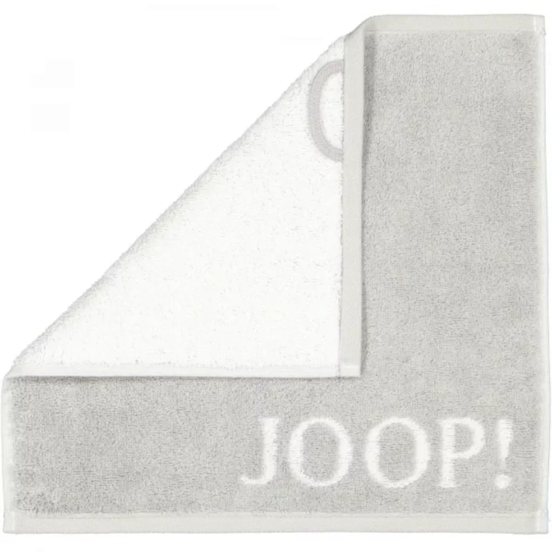 JOOP! Classic - Doubleface 1600 - Farbe: Silber - 76 - Seiflappen 30x30 cm günstig online kaufen