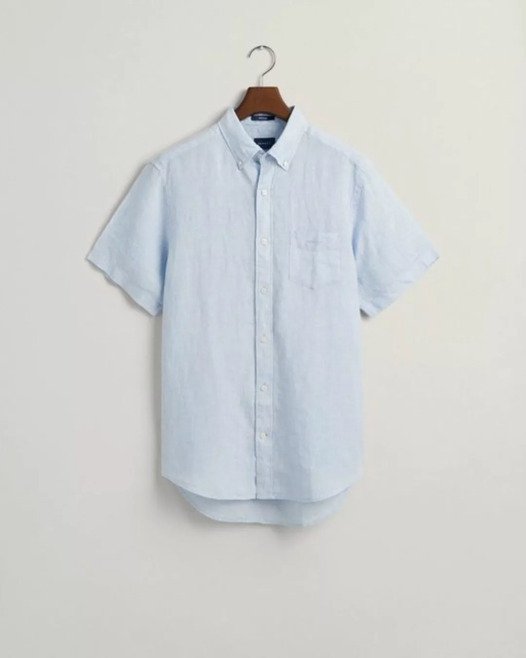 Gant Leinenhemd Regular Fit Kurzarm-Leinenhemd mit Streifen günstig online kaufen