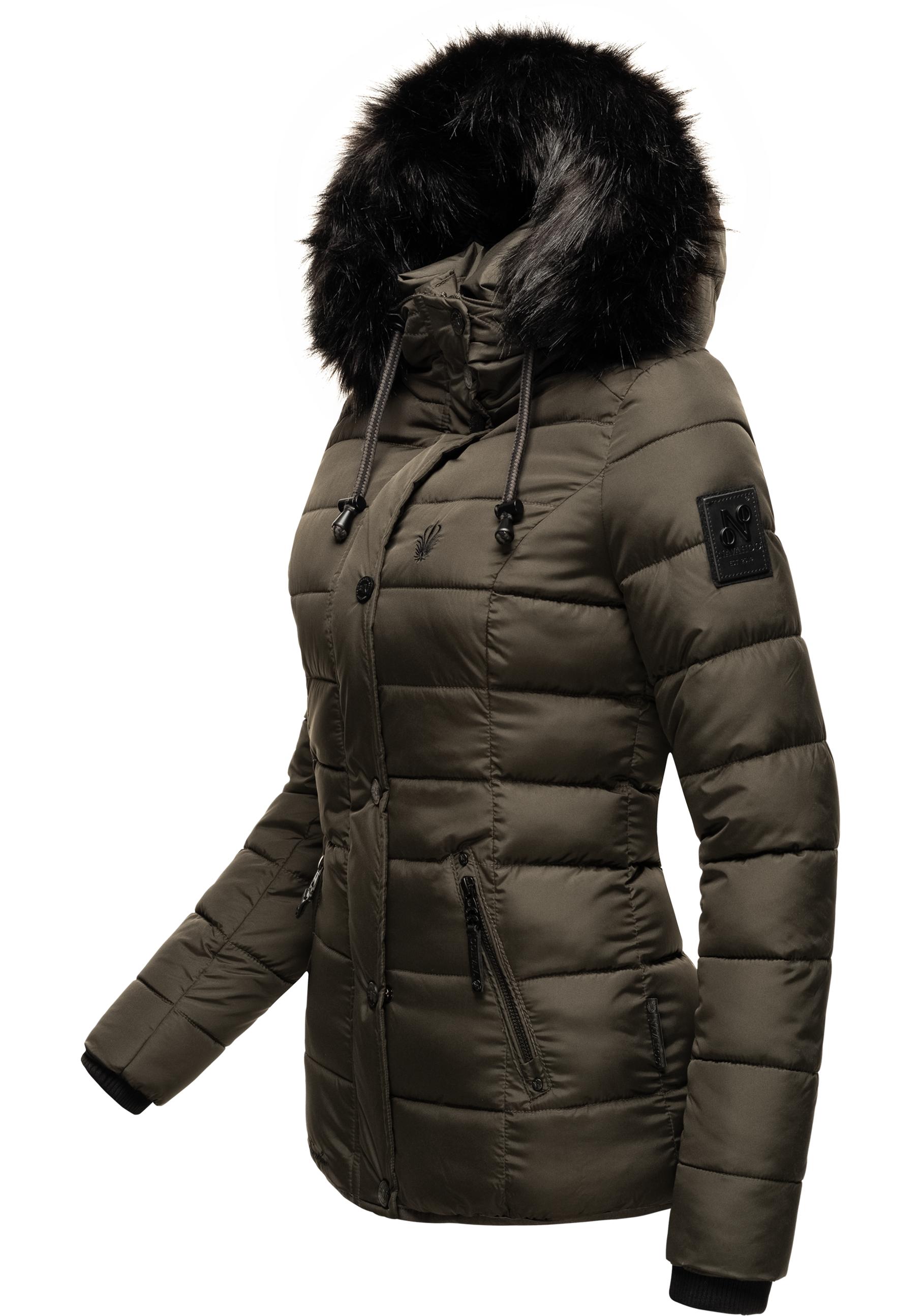 Navahoo Winterjacke "Zuckerbiene", mit Kapuze, modische Steppjacke mit Kuns günstig online kaufen