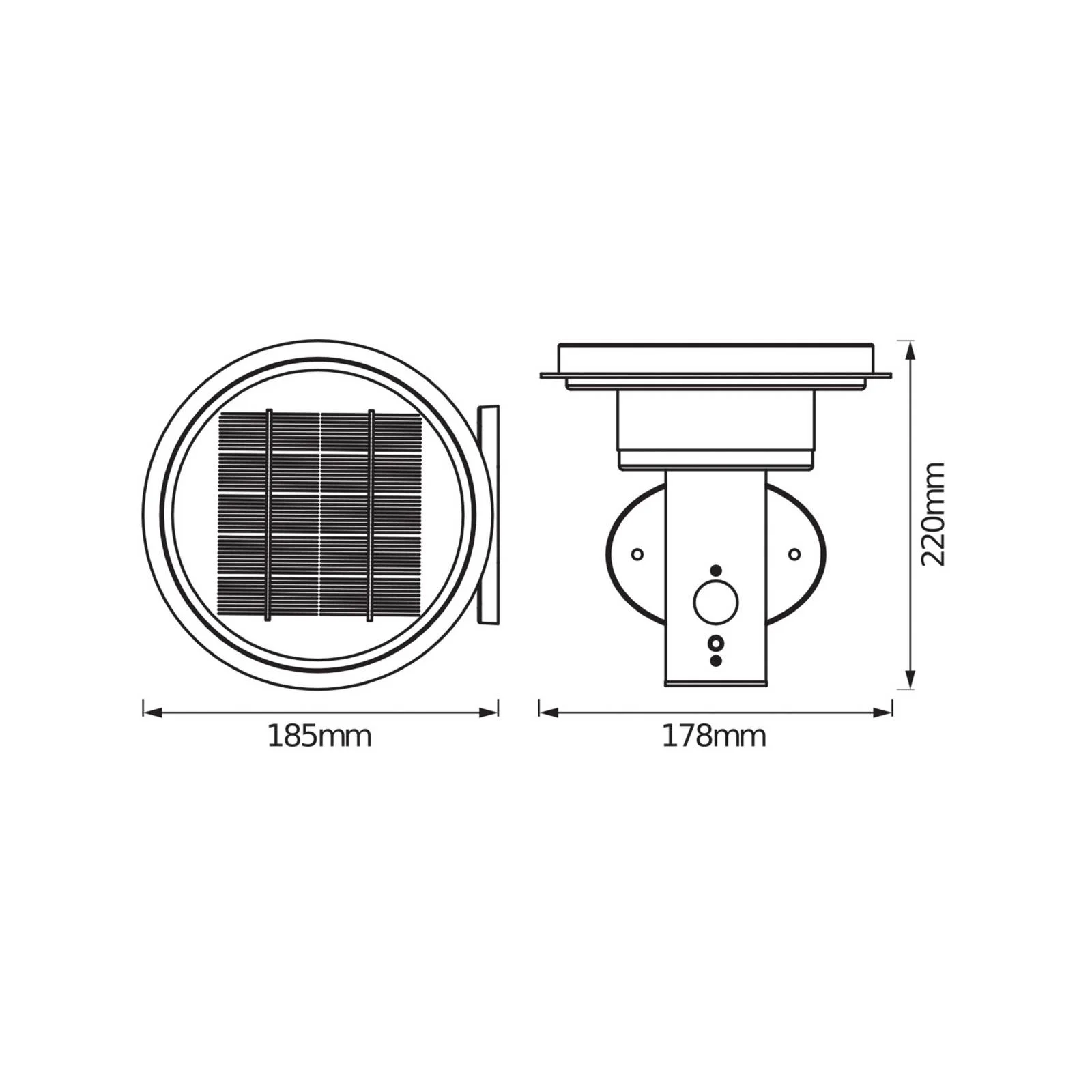 OSRAM Wandleuchte ENDURA STYLE SOLAR DOUBLE CIRCLE edelstahl günstig online kaufen