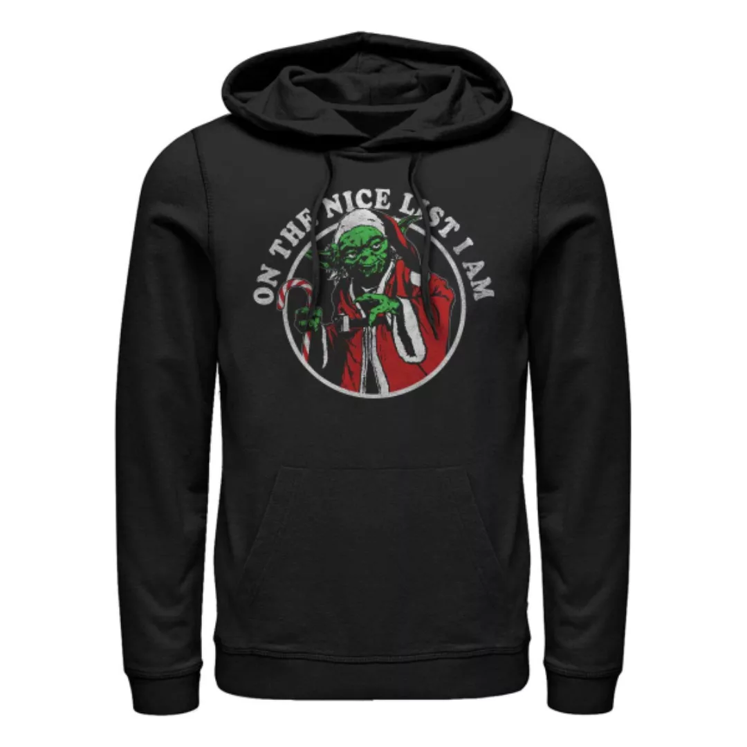 Star Wars - Yoda Nice List - Weihnachten - Unisex Hoodie günstig online kaufen