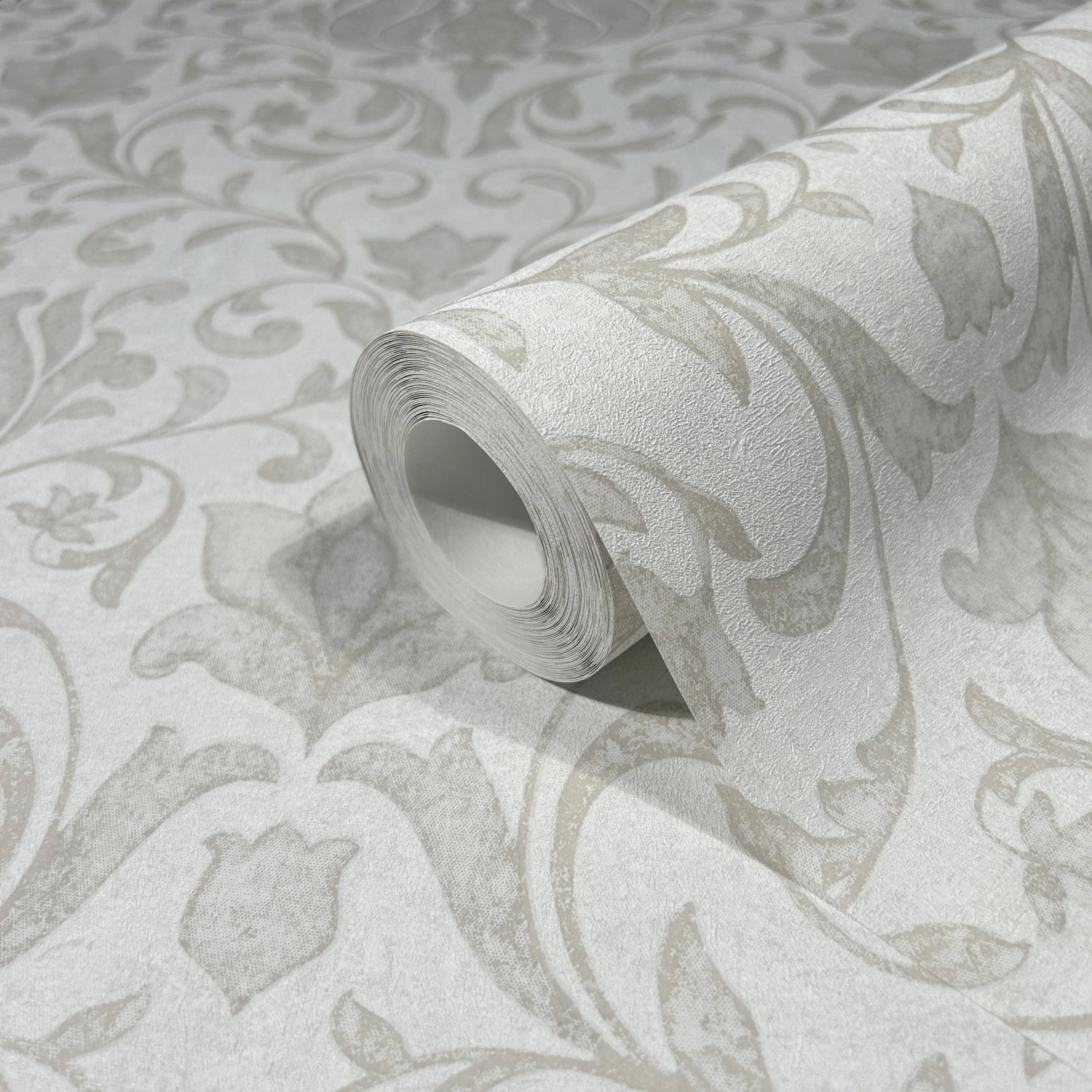 Marburg Vliestapete Landhausstil Floral Modern 10,05 m x 0,53 m Weiß günstig online kaufen