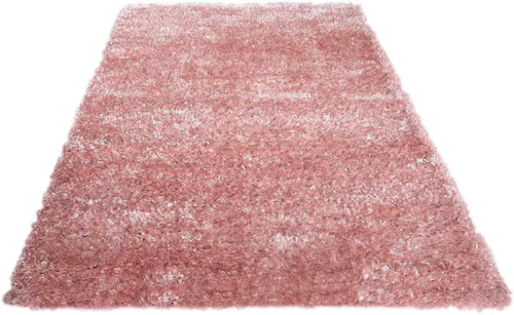my home Hochflor-Teppich »Senara«, rechteckig, weich, einfarbig, idealer Te günstig online kaufen