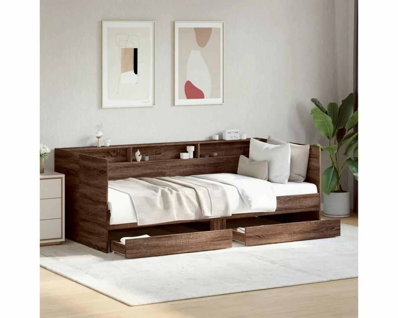 Beyamis Funktionsbett Tagesbett Schubladen 90x200 cm Holzwerkstoff Bett (1 günstig online kaufen