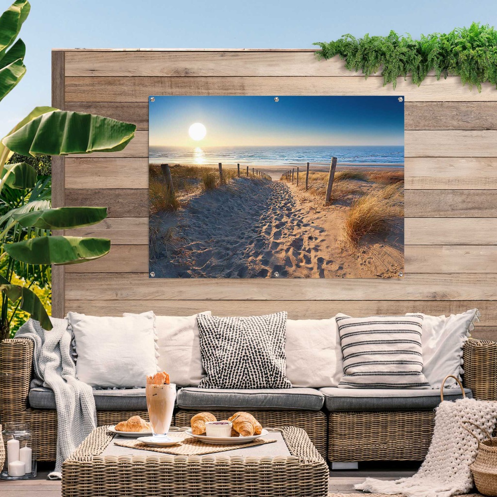 Reinders! Poster »Dünenweg zum Meer«, leichtes und wasserfestes Gartenposte günstig online kaufen