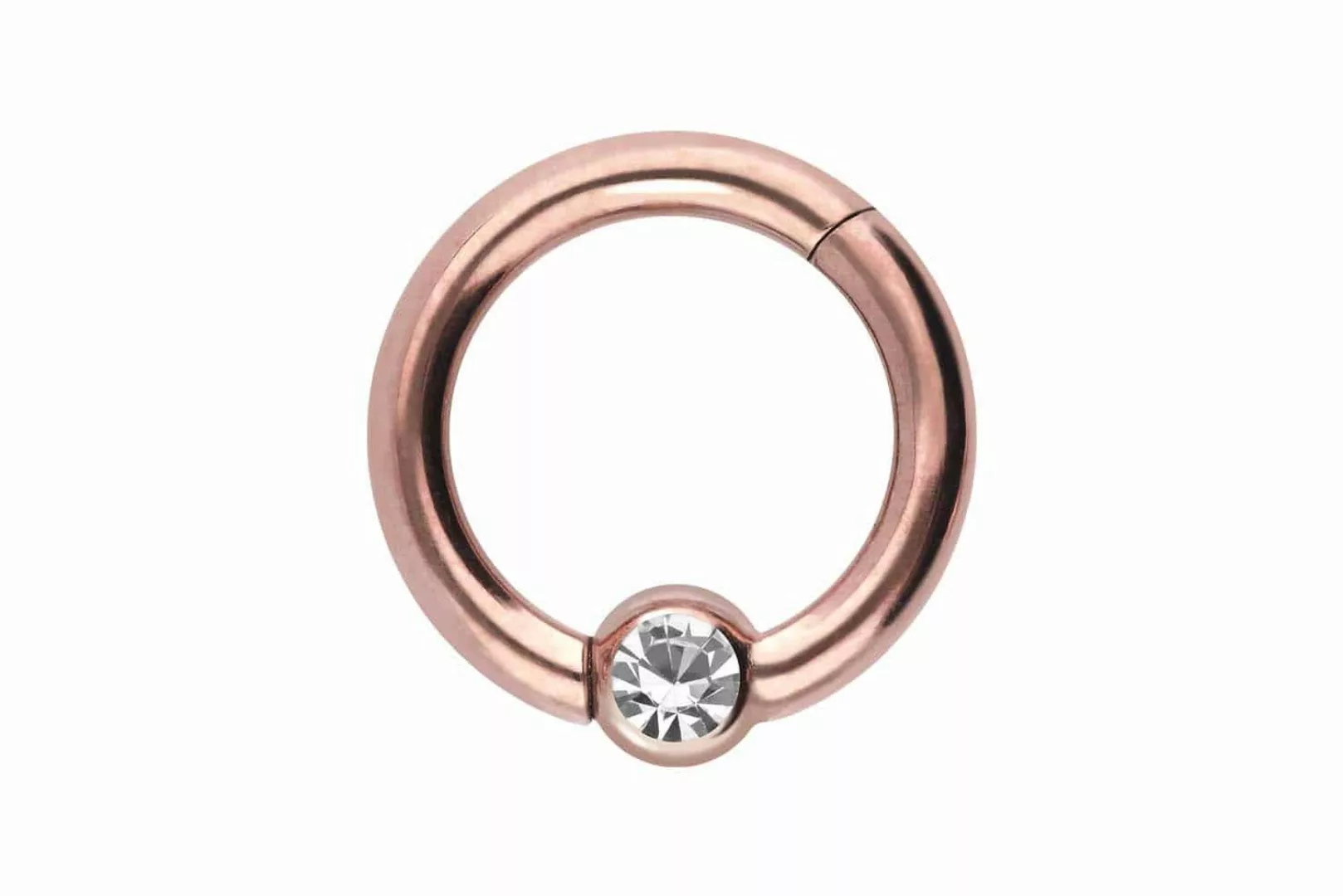 PIERCINGLINE Nasenpiercing Chirurgenstahl Segmentring Clicker KRISTALL günstig online kaufen