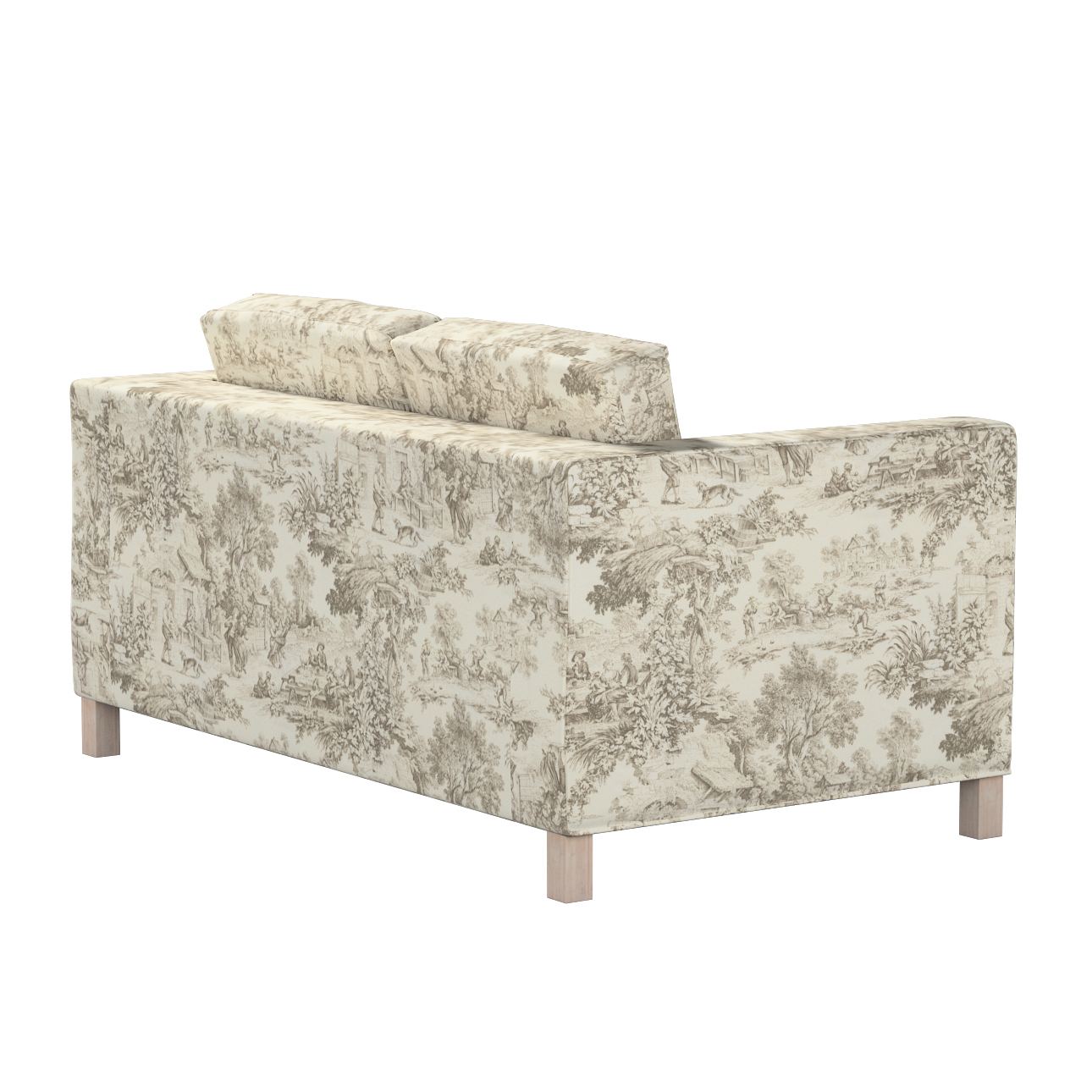 Bezug für Karlanda 2-Sitzer Sofa nicht ausklappbar, kurz, ecru-beige, 60cm günstig online kaufen