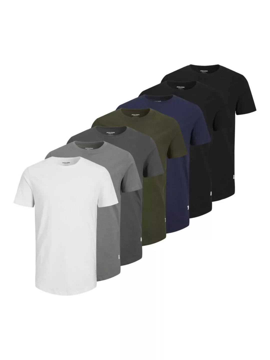 Jack & Jones Rundhalsshirt JJENOA TEE SS CREW NECK 7PK MP NOOS (Packung, 7- günstig online kaufen