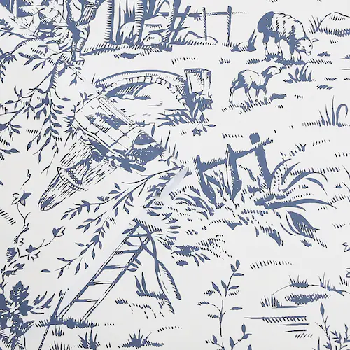 LAURA ASHLEY Vliestapete »Toile de Jouy«, 10mx52cm günstig online kaufen