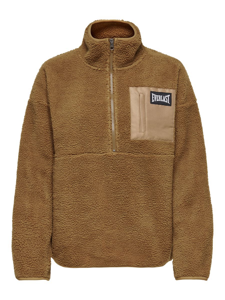 ONLY Teddyfleece Sweatshirt Damen Braun günstig online kaufen