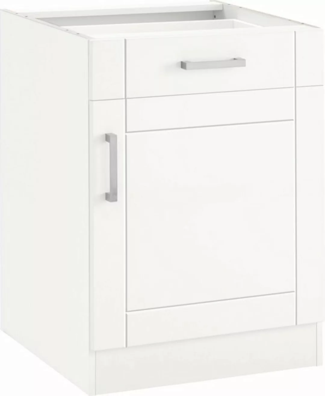 KOCHSTATION Unterschrank KS-Tinnum 60 cm breit, MDF-Fronten, Metallgriff, 1 günstig online kaufen