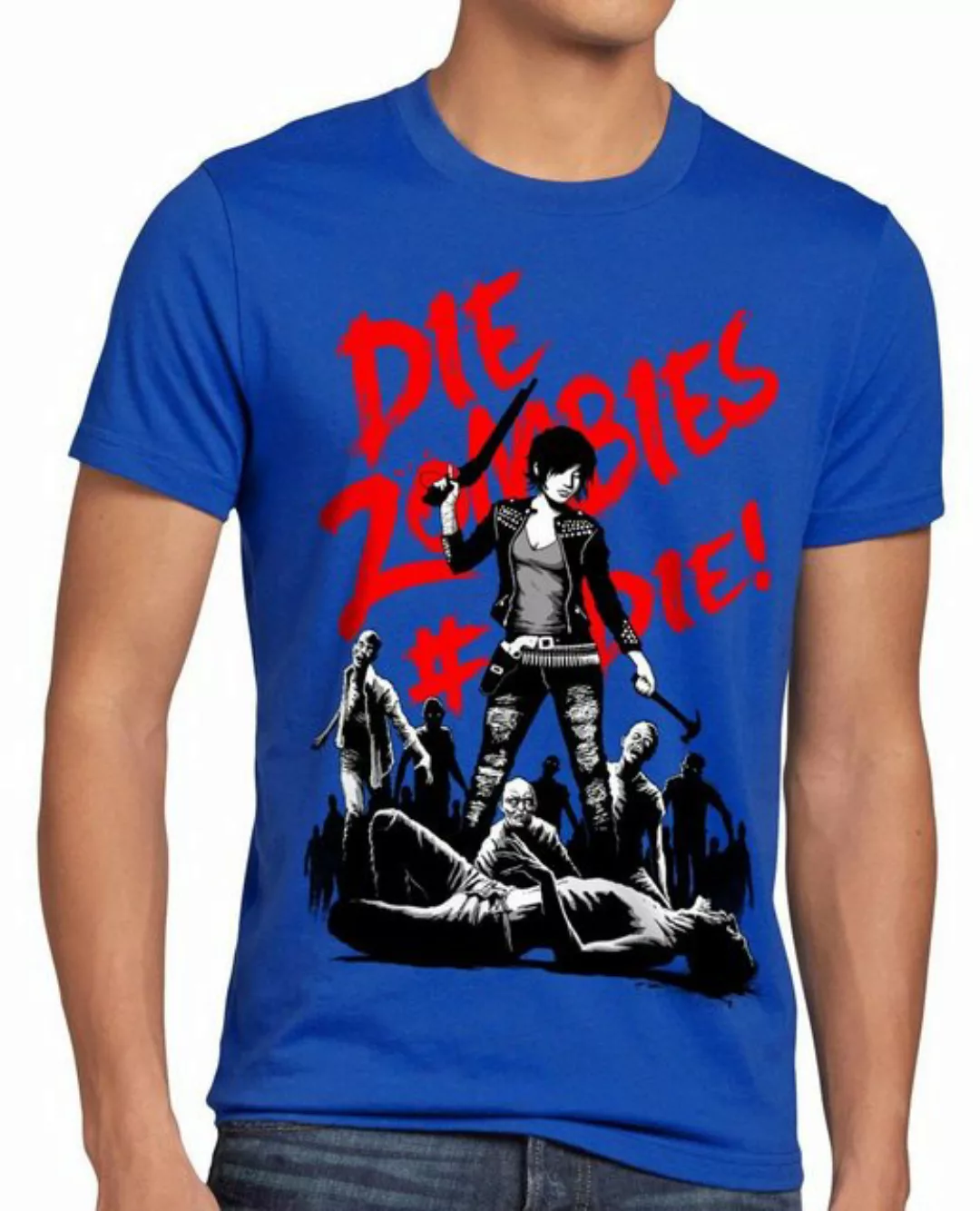 style3 Print-Shirt Herren T-Shirt Zombie the walking horror dead daryl dixo günstig online kaufen