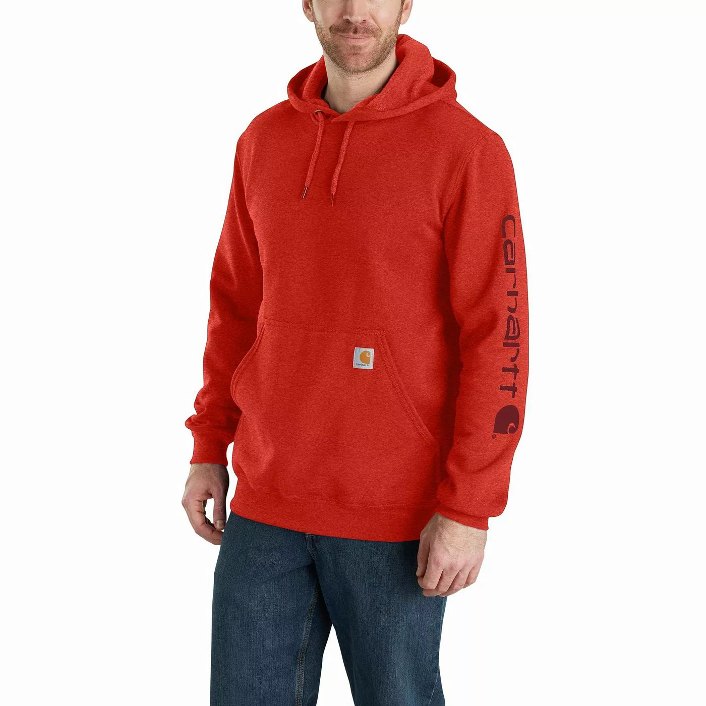 Carhartt Kapuzenpullover Carhartt SLEEVE LOGO HOODED SWEATSHIRT K288 (1-tlg günstig online kaufen