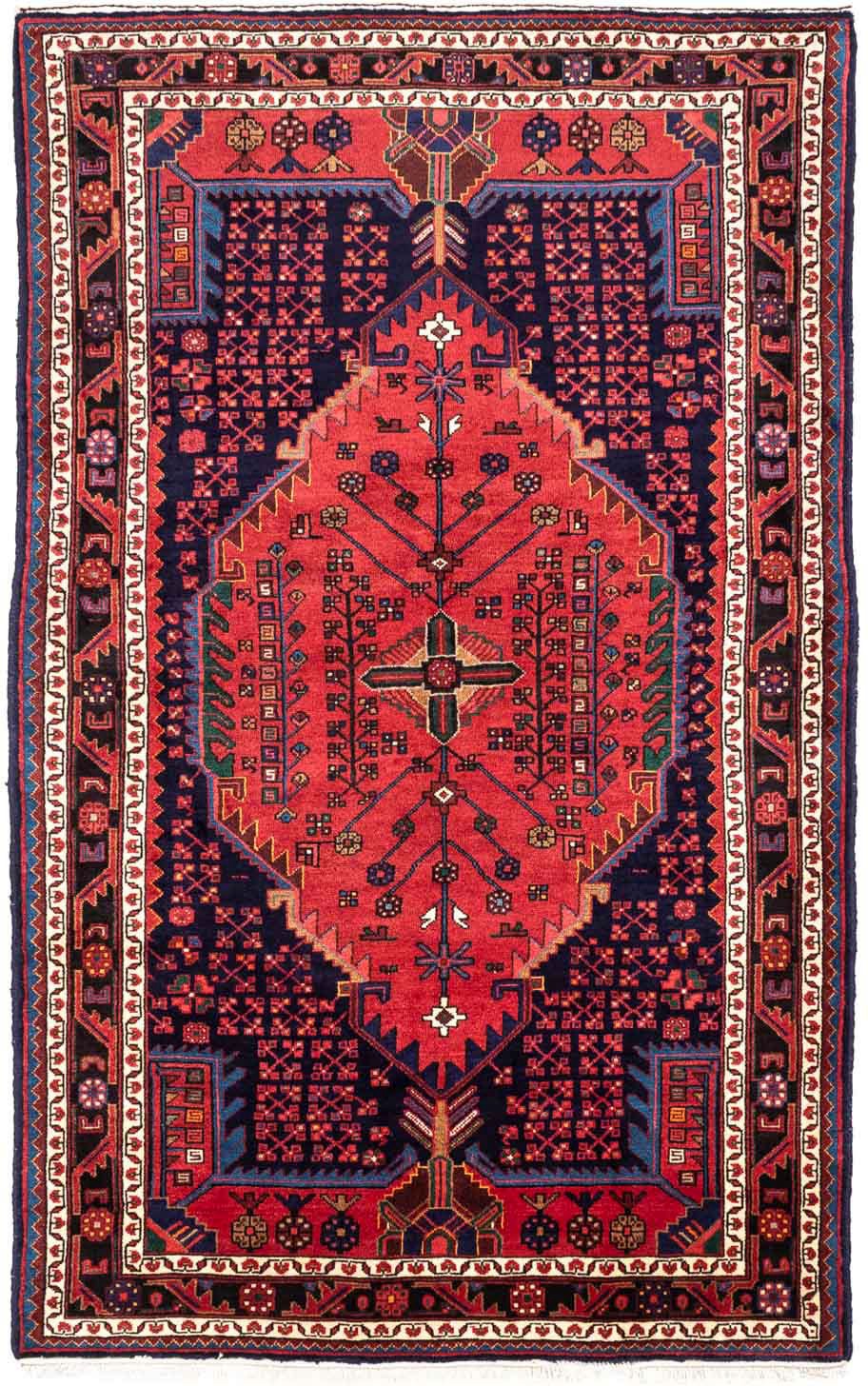 morgenland Wollteppich »Hamadan Medaillon 225 x 160 cm«, rechteckig, Unikat günstig online kaufen