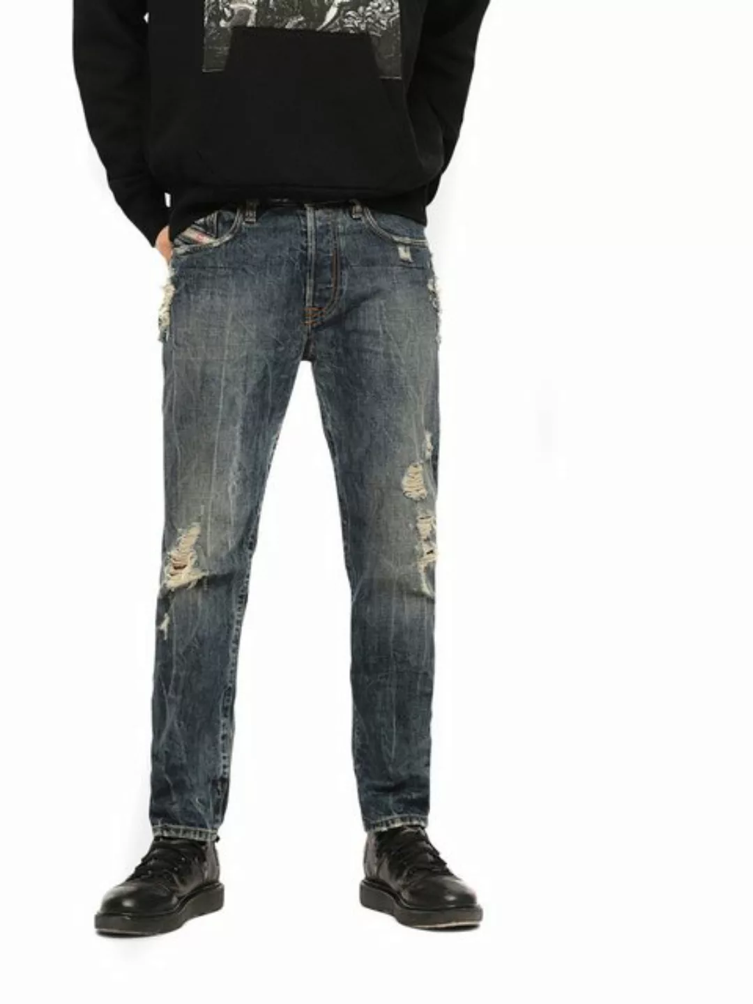 Diesel Skinny-fit-Jeans Diesel Mharky 084ZM Herren Jeans Hose Regular Slim günstig online kaufen