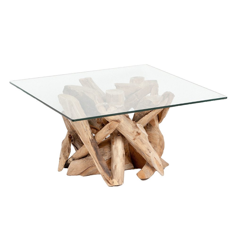 LebensWohnArt Couchtisch Individueller Teak Couchtisch TORA-eckig günstig online kaufen