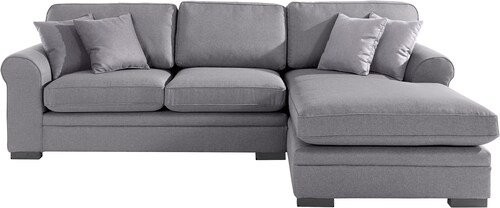 Home affaire Ecksofa "Broughton L-Form", weicher Sitzkomfort, incl. 4 Zierk günstig online kaufen