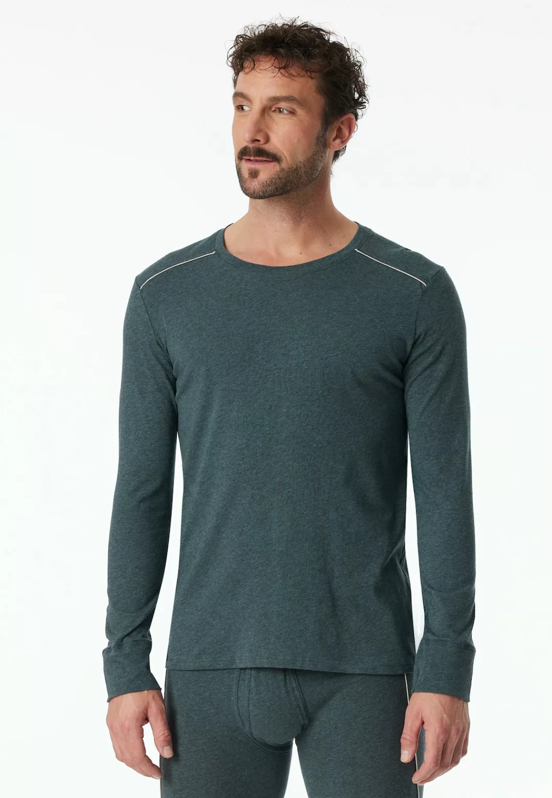 Schiesser Langarmshirt ""Comfort Fit"", mit Kontraststreifen auf den Schult günstig online kaufen