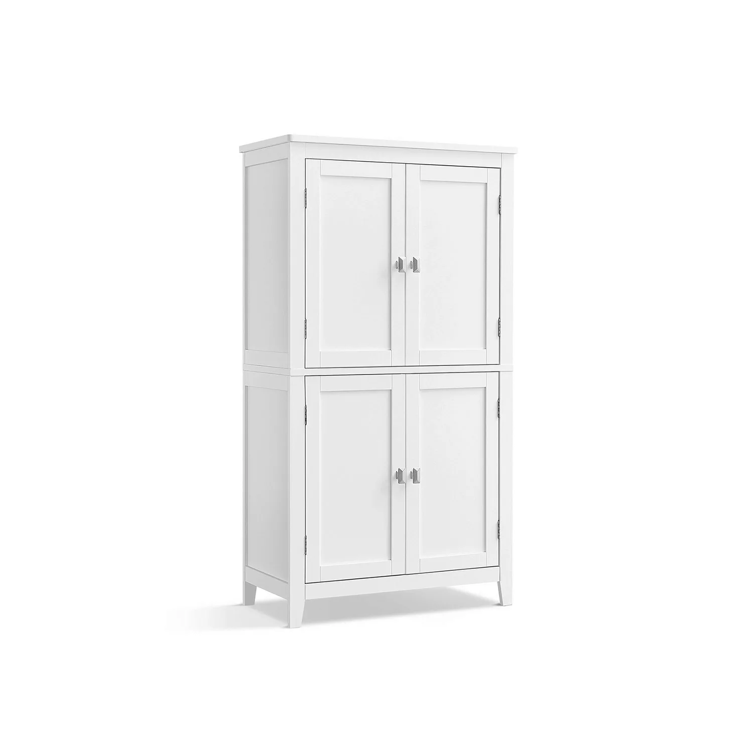 Vasagle Badezimmerschrank 4 Türen 30 cm x 60 cm x 110 cm Weiß günstig online kaufen