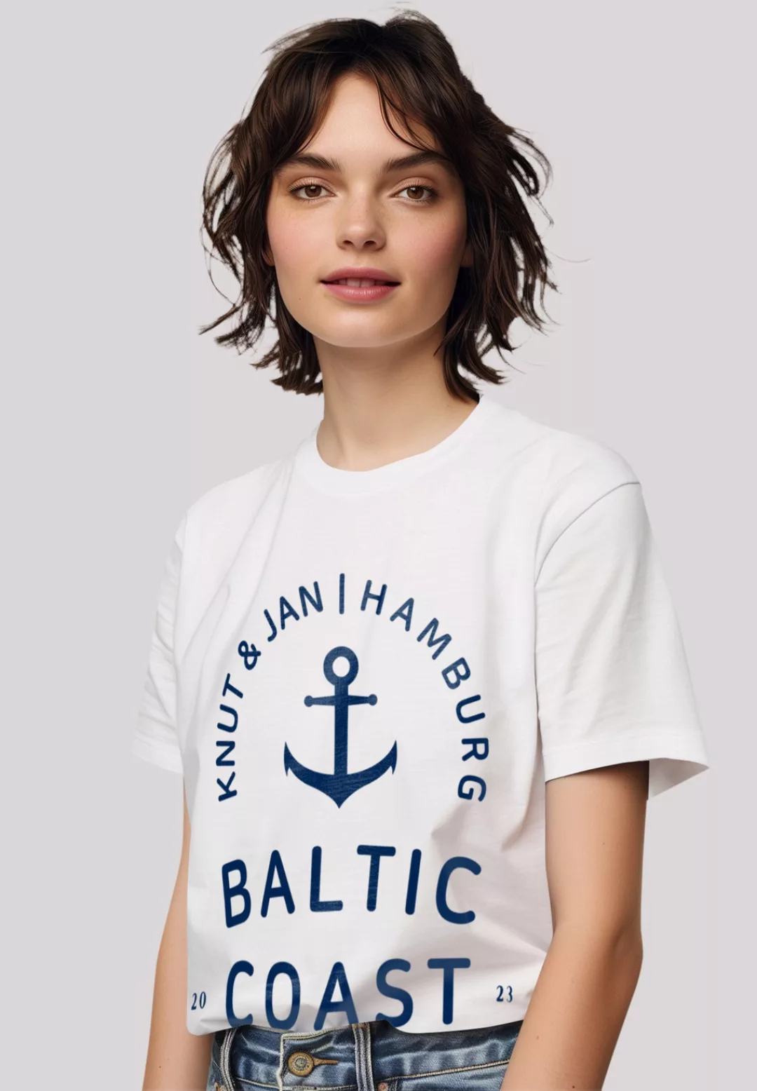 F4NT4STIC T-Shirt "Ostsee Logo Knut & Jan Hamburg", Premium Qualität günstig online kaufen