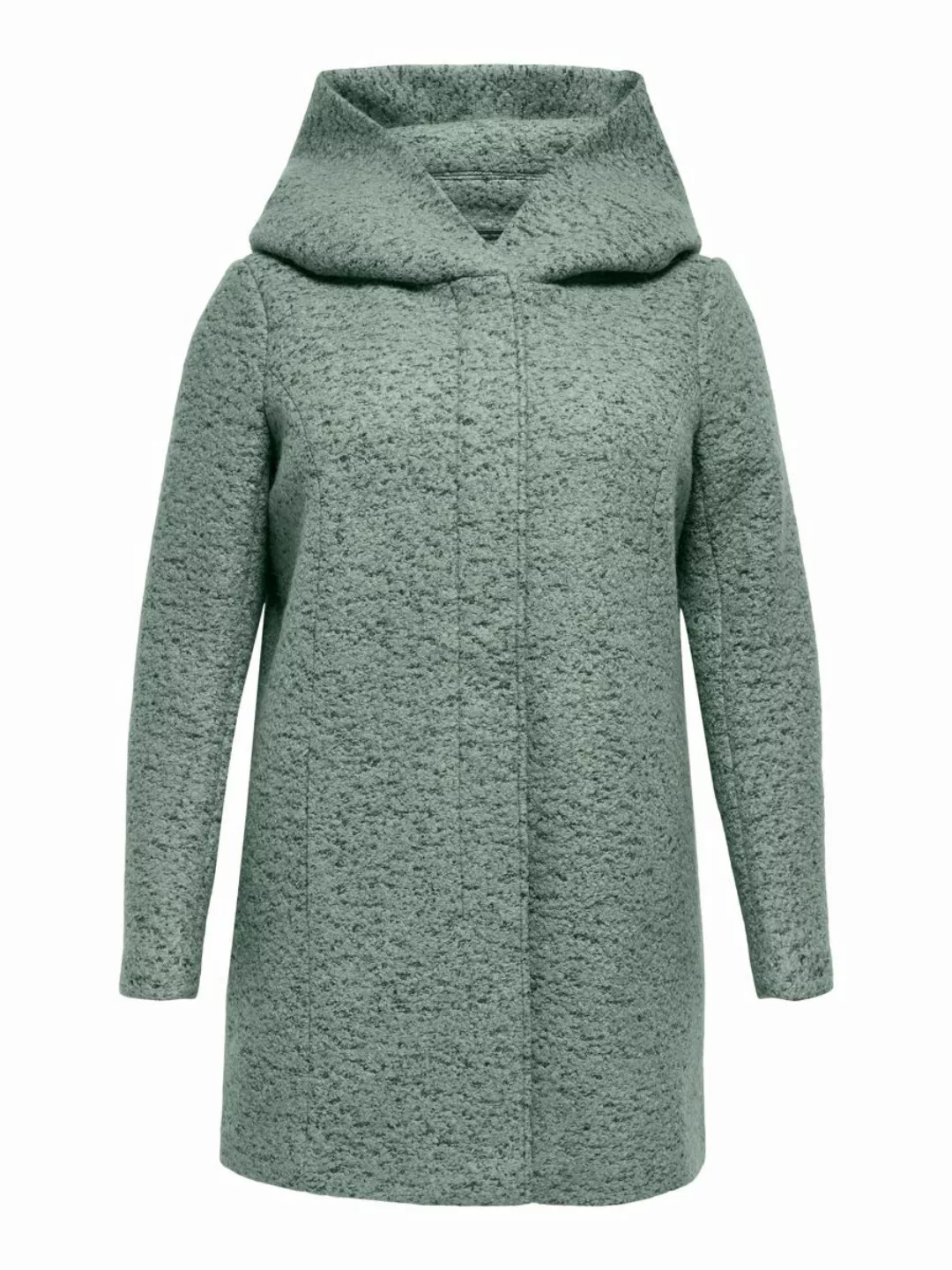 ONLY Curvy Woll Mantel Damen Grün günstig online kaufen