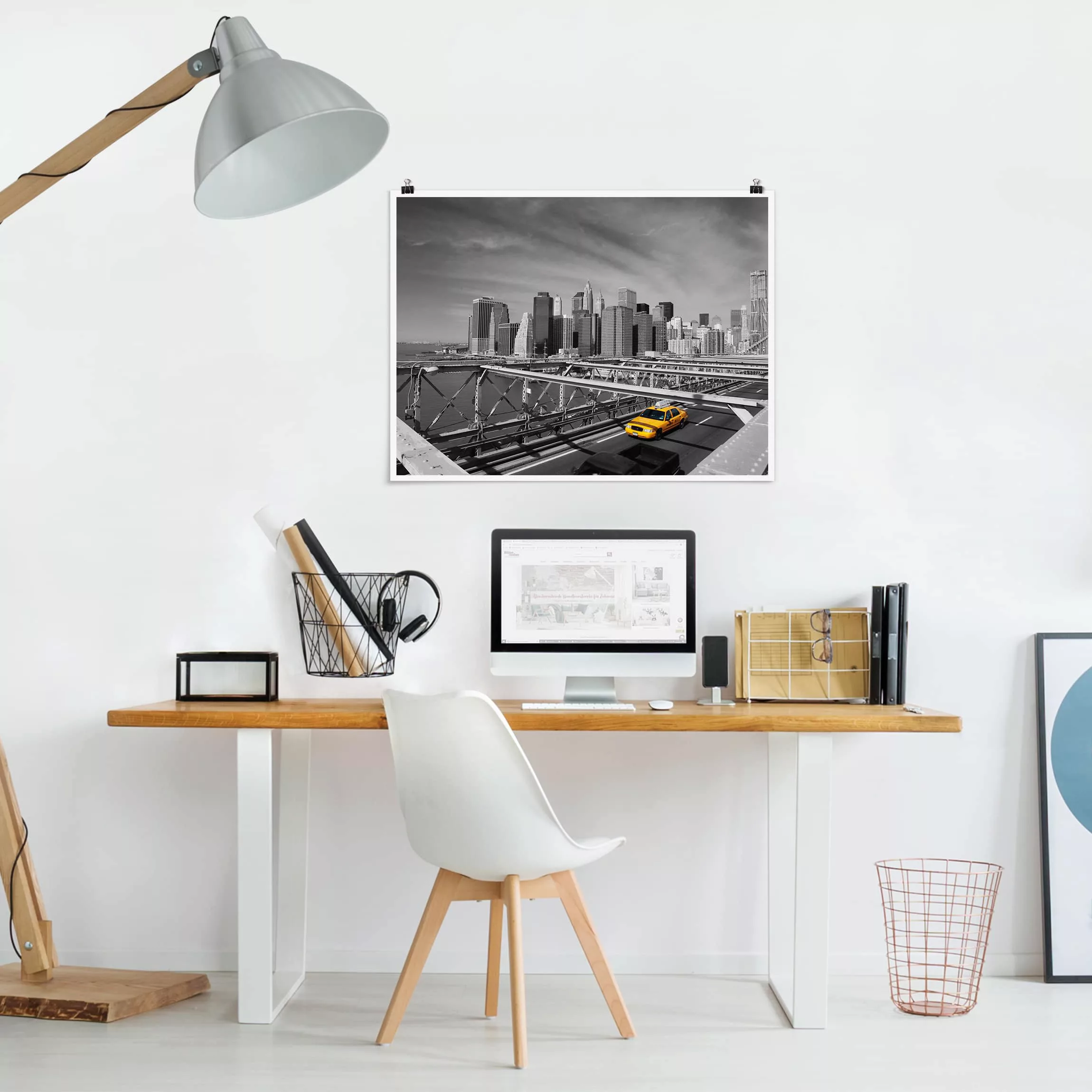 Poster Architektur & Skyline - Querformat Taxitrip to the other Side günstig online kaufen