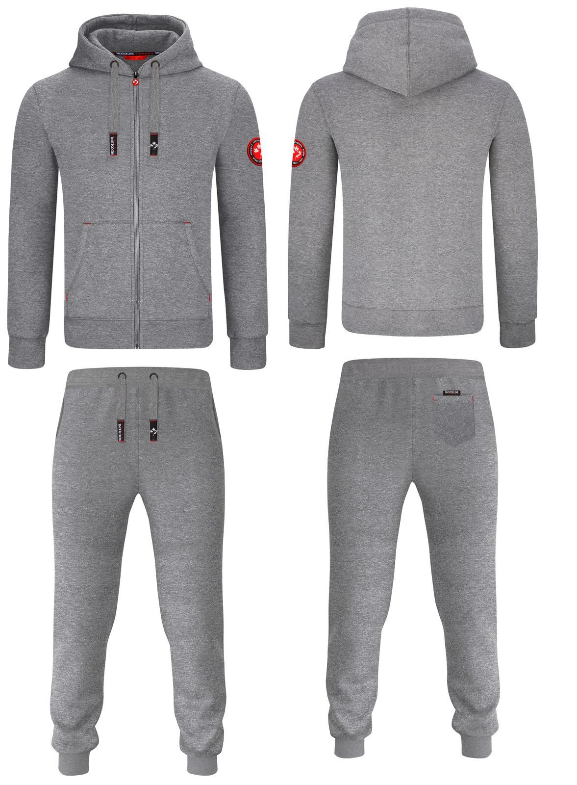 MOOSELINE Jogginganzug Herren Schwarz - rotes günstig online kaufen