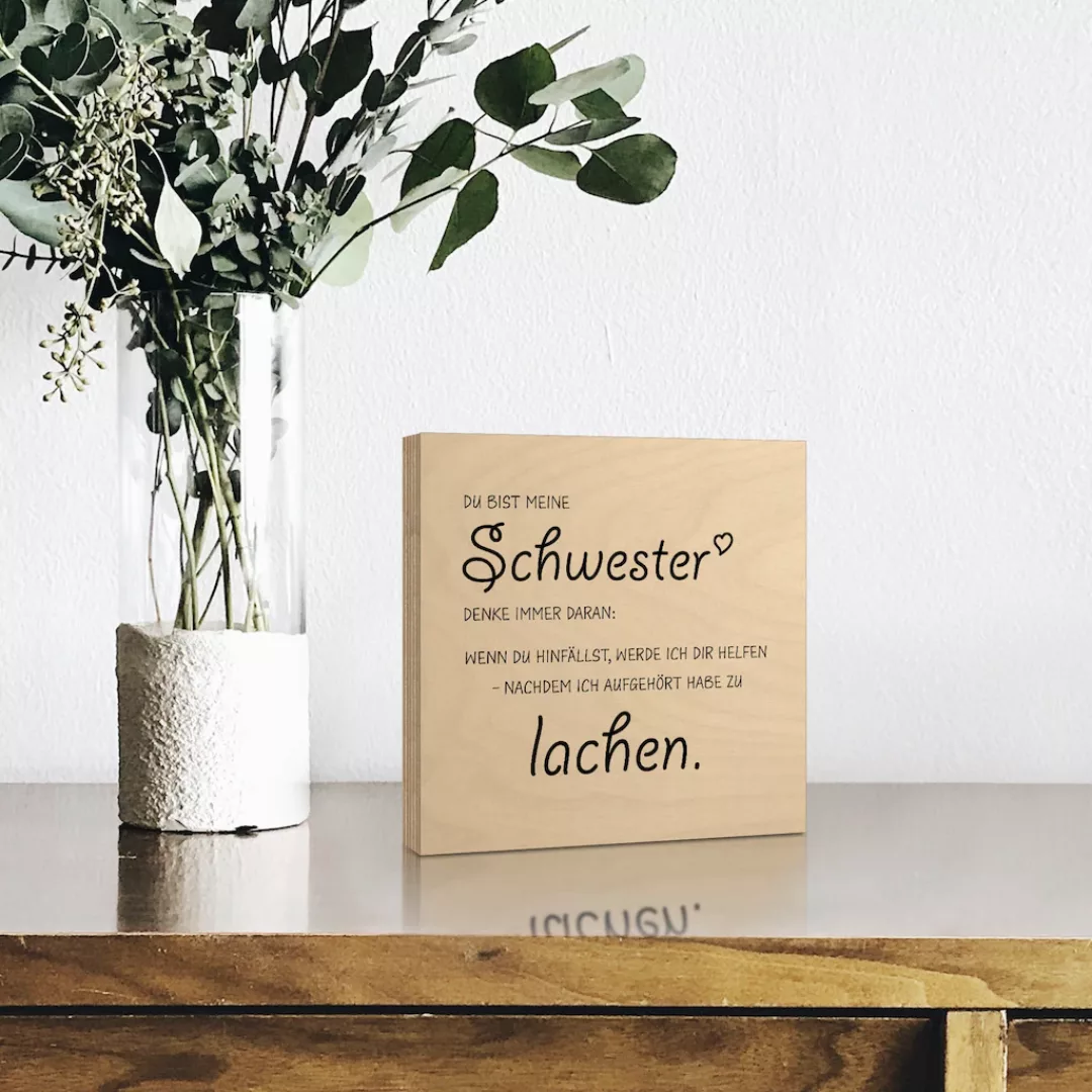 Artland Holzbild "Schwester", Sprüche & Texte, (1 St.) günstig online kaufen