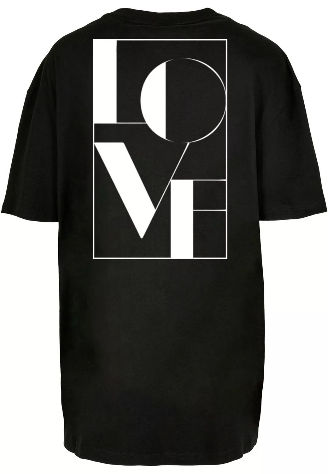 Merchcode T-Shirt "Merchcode Damen Ladies Love Oversized Boyfriend Tee", (1 günstig online kaufen