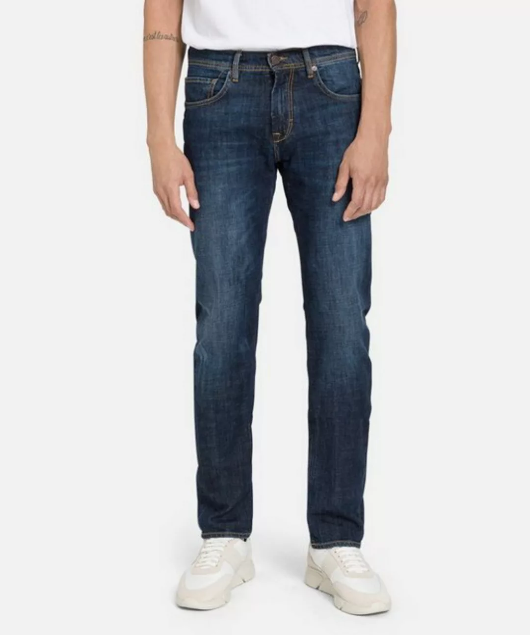 BALDESSARINI Regular-fit-Jeans BLD-Jack, dark blue used mustache günstig online kaufen