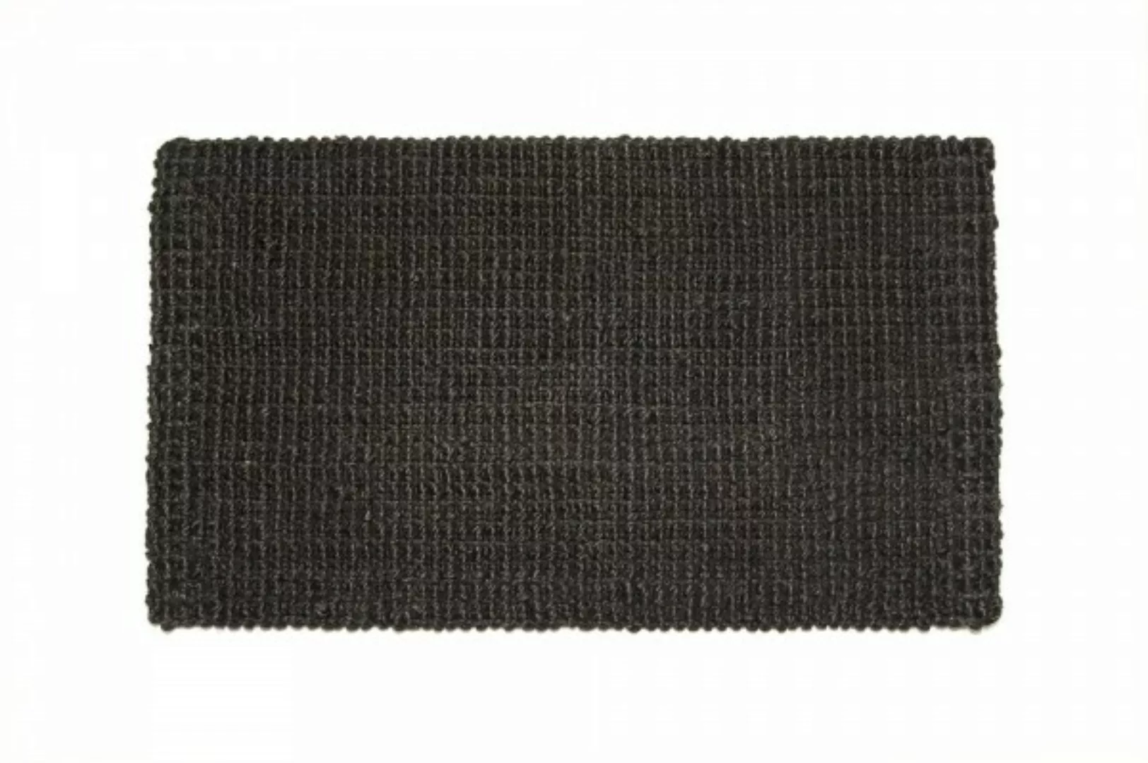 Fußmatte "Hampton", Jute Matte M 75 x 45 cm Schwarz günstig online kaufen
