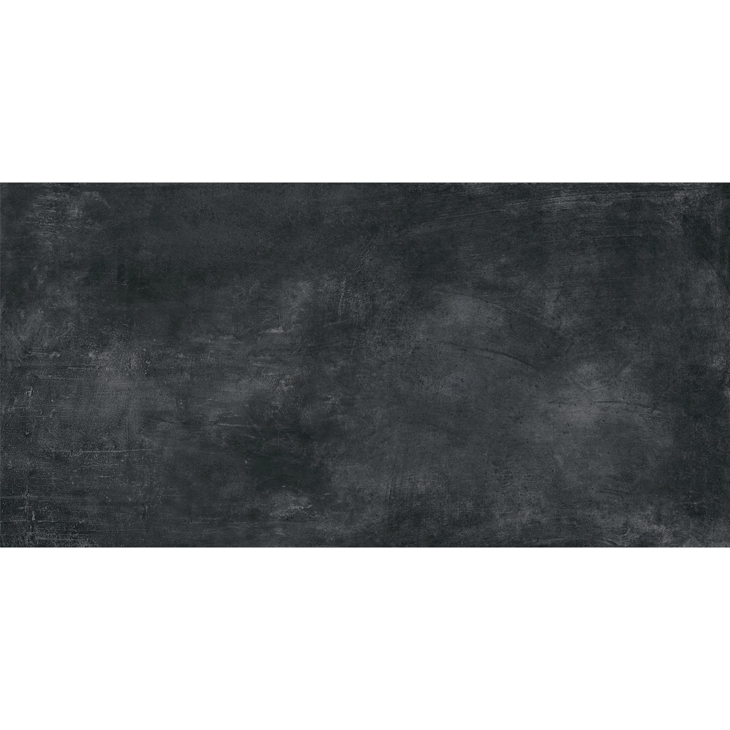 Bodenfliese Feinsteinzeug Schwarz Matt Rektifizierung 60 cm x 120 cm günstig online kaufen